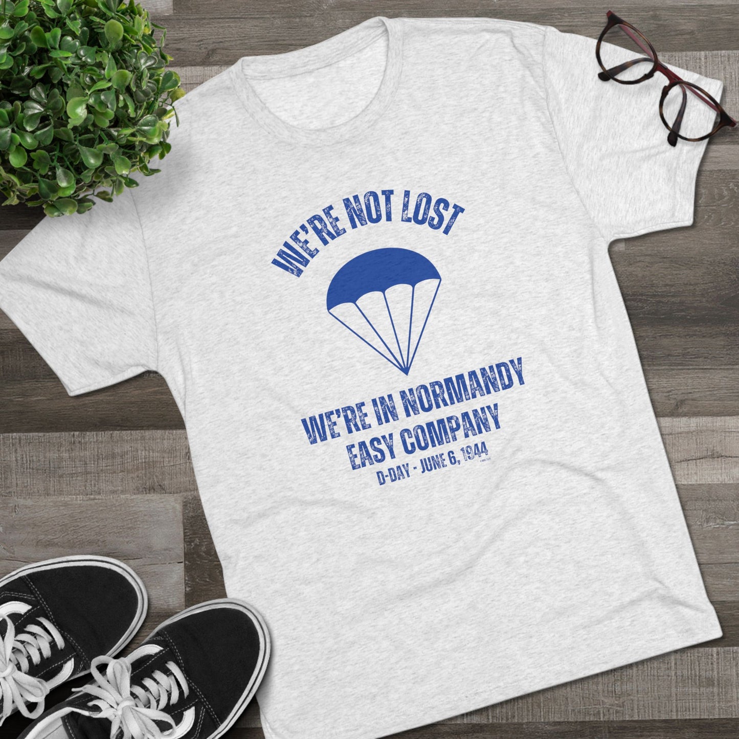 We're Not Lost - Heather White Tee