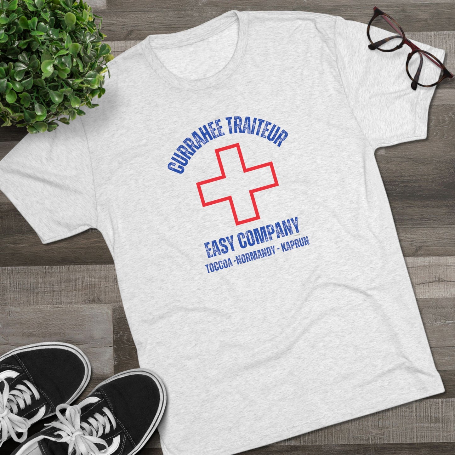 Currahee Traiteur - Heather White Tee